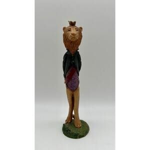 Jim Shore Lion King Safari Pencil Figurine 9.5” Vintage Resin Folk Art 1993